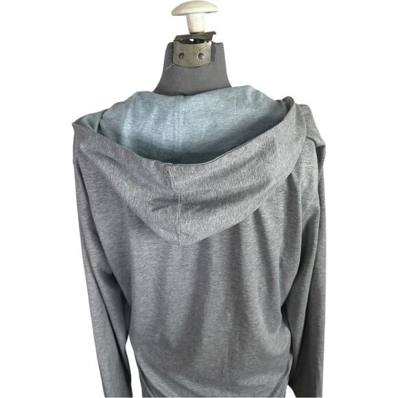 Johnnie-O mens 1/4Zip Striped Performance Pullover – Light Gray, Size medium - Picture 3 of 5